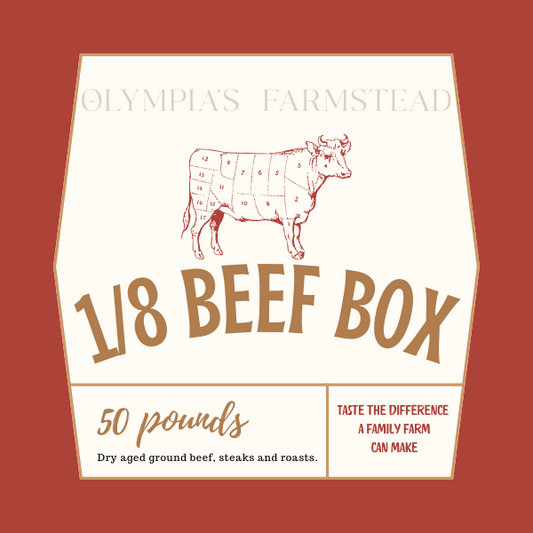 PREORDER 1/8th Beef Box 100% GRASS FED AND FINISHED