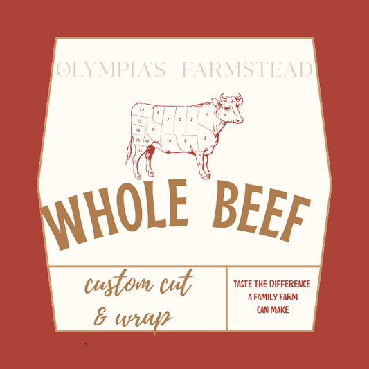 PREORDER WHOLE BEEF 100% GRASS FED AND FINISHED